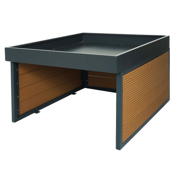 Gartentisch mit Holzverkleidung
