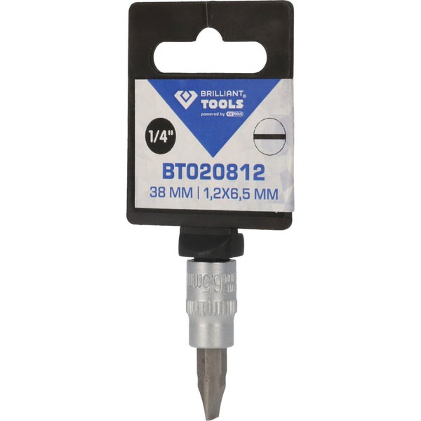 BRILLIANT TOOLS 1/4 Schlitz Bit-Stecknuss 1,2 x 6,5 mm - BT020812