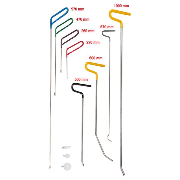 Set aus Ausbeulhebeln in verschiedenen Größen