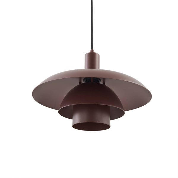 Lindby Pendelleuchte Elorri (Modern) in Braun aus Metall (1 flammig, E27) - Deckenlampe Esstischlampe Hängelampe Hängeleuchte Wohnzimmerleuchte