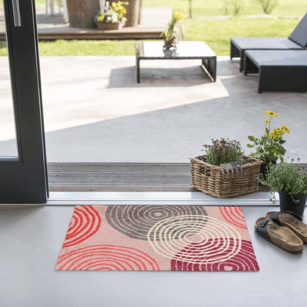 Akzente Feel Badematte mit Motiv in Rosa Fußmatte 50 x 70 cm, rutschfest, saugfähig