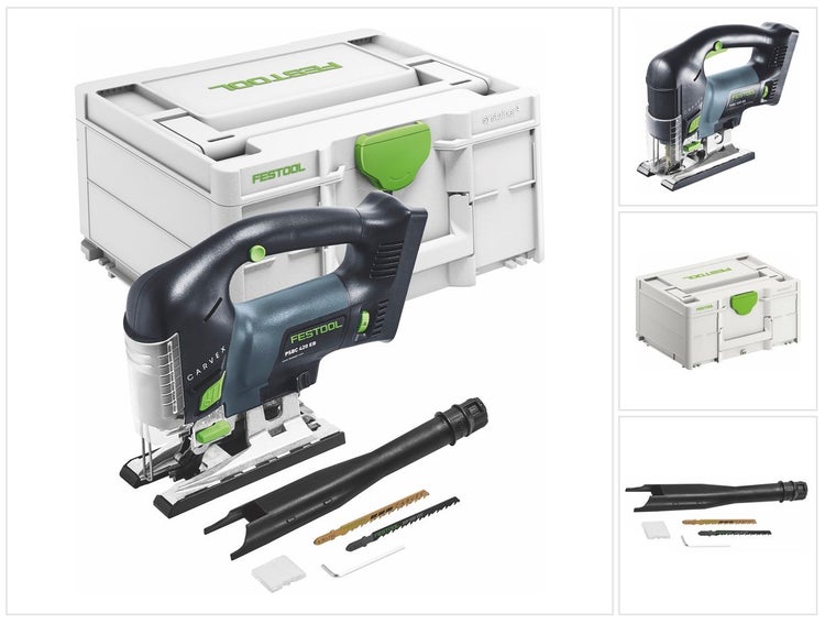 Festool CARVEX PSBC 420 EB-Basic Akku Pendelstichsäge 18 V 120 mm ( 576530 ) Brushless im systainer - ohne Akku, ohne Ladegerät ( Nachfolger von 201379 )