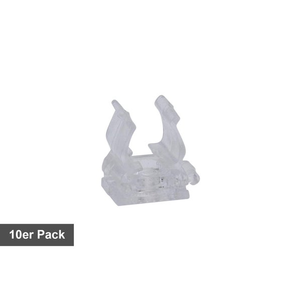 Zehnerpackung transparente Befestigungsclips für Lichterketten