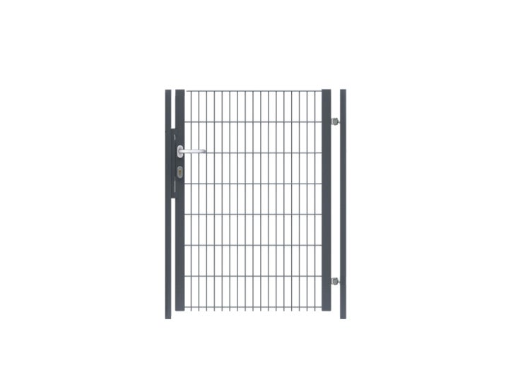 Gartentor aus Metallgitter mit Griff