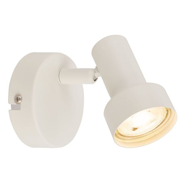 Wandstrahler in Weiß, verstellbar, aus Metall.