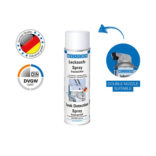 WEICON Lecksuch-Spray frostsicher | Risse und Undichtigkeiten an Kühl- und Klimaanlagen auffinden | 400 ml | weiß, milchig