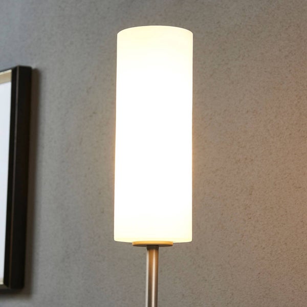 Lindby Stehlampe Vinsta (Modern) in Weiß aus Glas (1 flammig, E27) - Stehleuchte Standleuchte Floor Lamp Wohnzimmerlampe Wohnzimmerleuchte