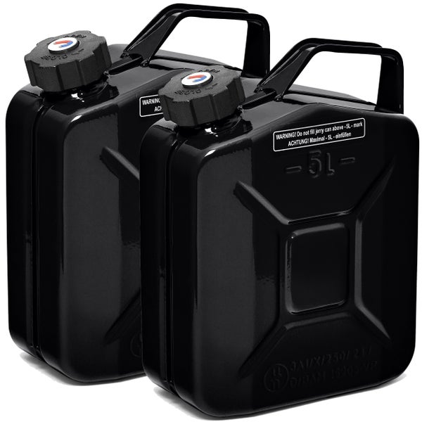 Schwarzer 5 Liter Kraftstoffkanister