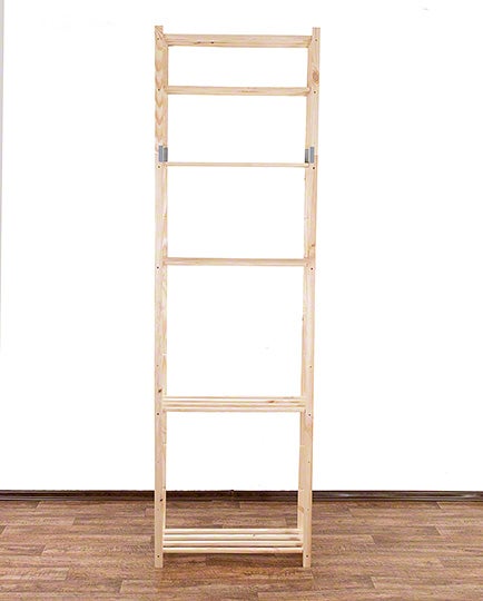 PROREGAL Holzregal Timbercraft HxBxT 220 x 65 x 28,5 cm Fachlast 35 kg 6 Fachboden 1,4 cm Dickes Kiefernholz Natur