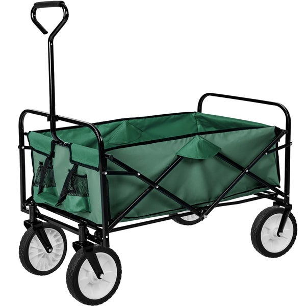 Bollerwagen tectake  Belastbarkeit 80 kg faltbar grün