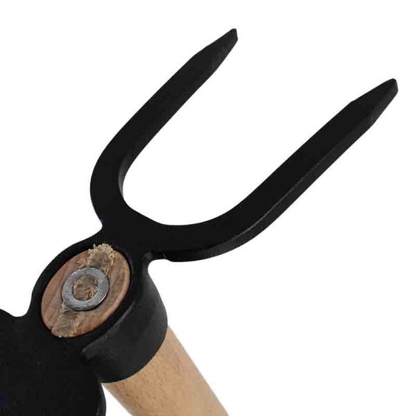 Doppelhacke (2 Zinken) mit Holzstiel