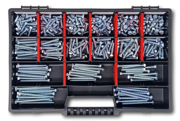 Sechskantschrauben Sortiment M5 // 6mm-60mm 300 tlg Schraubenbox DIN 933/ISO4017 Vollgewindeschrauben Maschinenschrauben Gewindeschrauben Sechskantschrauben