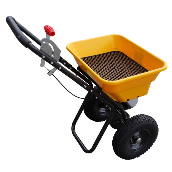 Zentrifugalstreuer Texas CS3600 für Dünger, Salz & Saatgut – 36 L, 2 m Streubreite, Profi-Streuwagen für Ganzjahreseinsatz