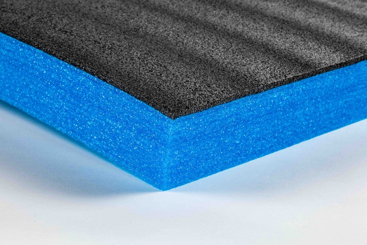 TYGR-Multilayer Schaumstoff blau 1000x600x70 |DIY-Werkzeugeinlage für Werkzeug, Kamera & Co