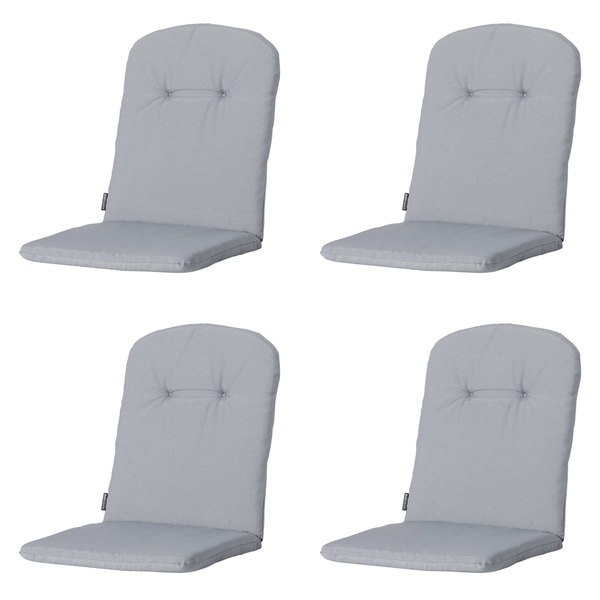 Stuhlauflage Stapelstuhl Panama hellgrau - Ca. 96x45 cm - 4er-Set