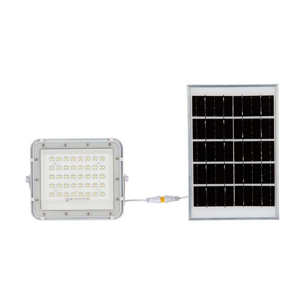 Weiße Solar-Flutlichter - 6W - IP65 - 400 Lumen - 6400K