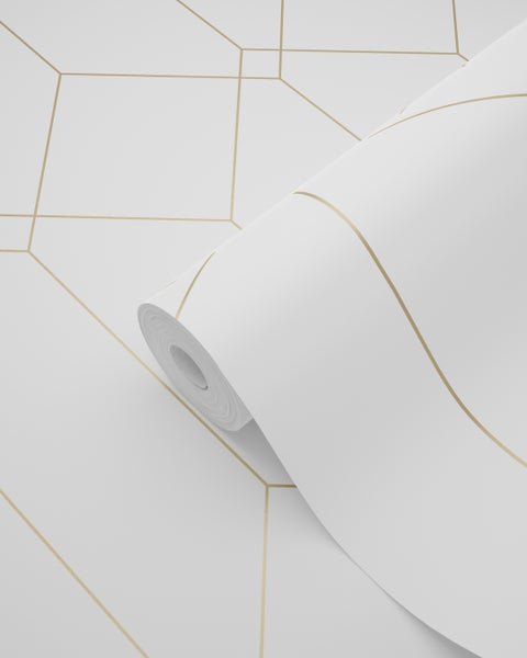 Tapetenrolle mit geometrischem Muster für die Wandgestaltung