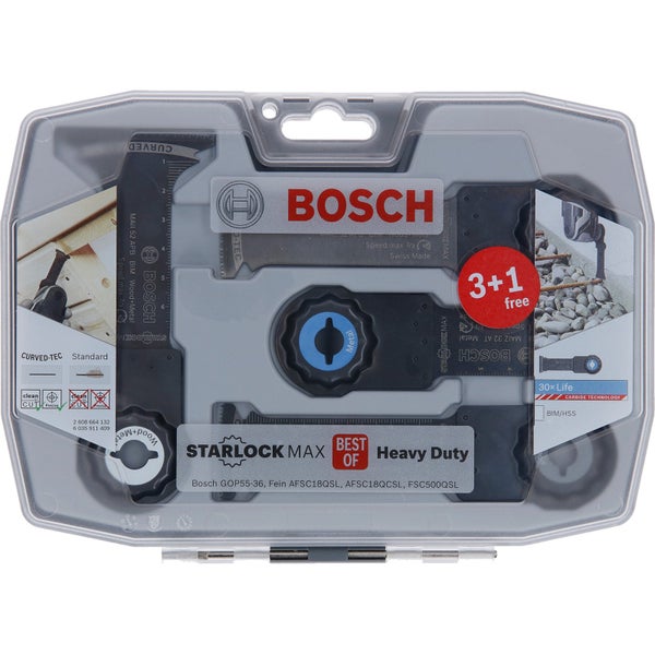 Bosch Starlock Maxx Zubehörset in grauer Verpackung