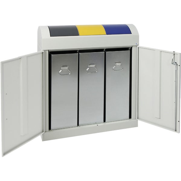 Stumpf Abfalltrennung TD 3 lichtgrau Innenbehälter 3x 45l - 5602007