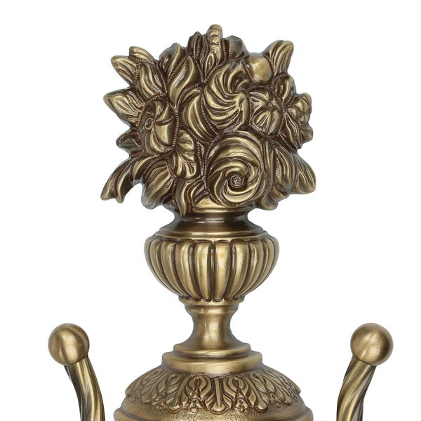 Dekorativer Kleiderhaken mit Blumenornament