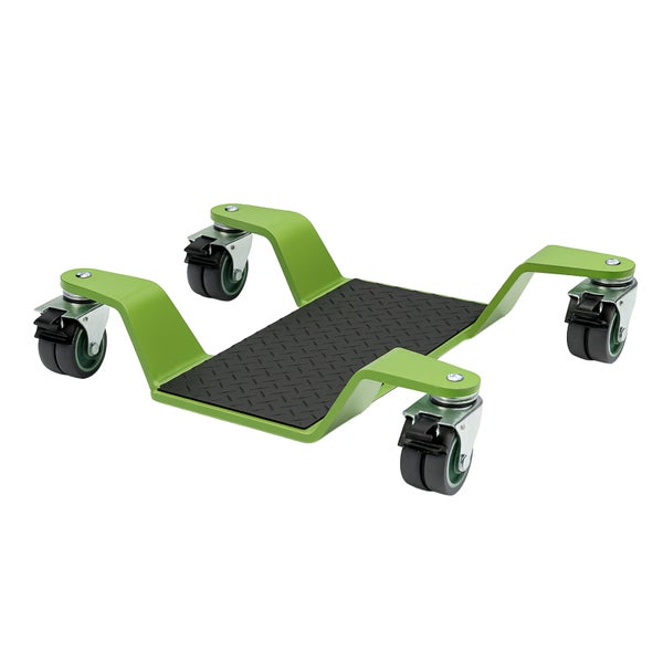 Rangierhilfe mit vier Rollen und strukturierter Oberfläche