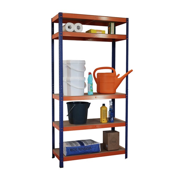 Regaleinheit – Blau/Orange – 5 Regale