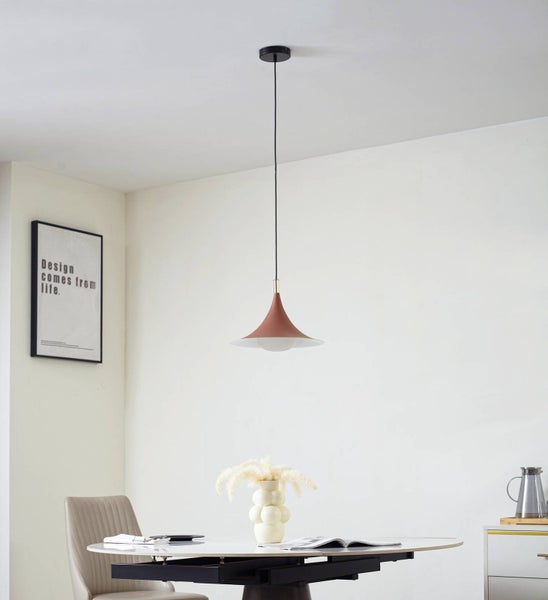 Lindby Pendelleuchte Jarl (Modern) in Braun aus Metall (1 flammig, G9) - Deckenlampe Esstischlampe Hängelampe Hängeleuchte Wohnzimmerleuchte