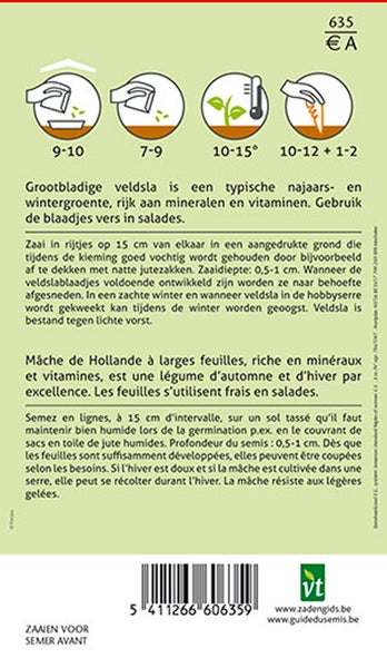 Informationen zur Aussaat von Feldsalat