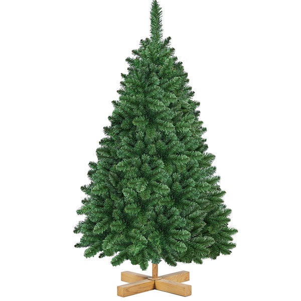 Künstlicher Weihnachtsbaum mit Holzständer