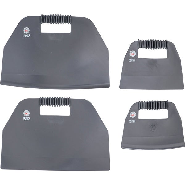 Vier graue BGS Technik Spachtel mit Griff