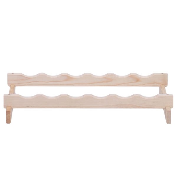 Weinregal VINOTECA FLEX PRO HxBxT 9x65x28cm 6 Flaschen auf 1 Ebene Massives Kiefernholz Natur unbehandelt