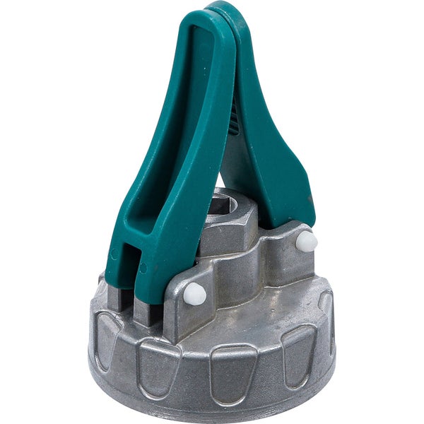 Verstellbarer Ölfilterschlüssel von BGS mit zwei Armen und Vierkantaufnahme.