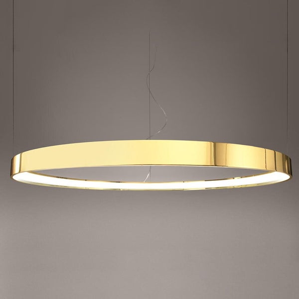 famlights | LED Pendelleuchte Ria in Gold-glänzend 50W 5520lm