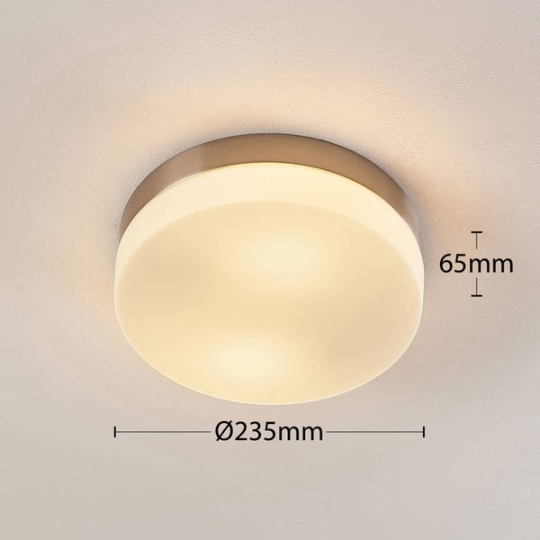 Lindby Deckenlampe Amilia (spritzwassergeschützt (Modern) aus Metall (2 flammig, E27) - Bad Deckenleuchte Lampe Badezimmerleuchte