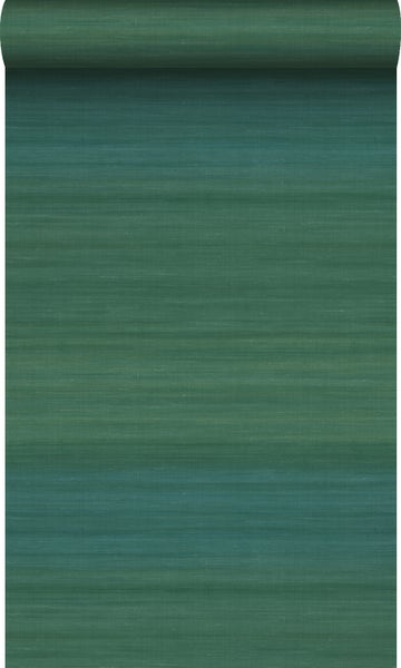 Origin Wallcoverings Tapete Gewebeoptik mit Farbverlauf Meeresgrün - 53 cm x 10.05 m - 347753