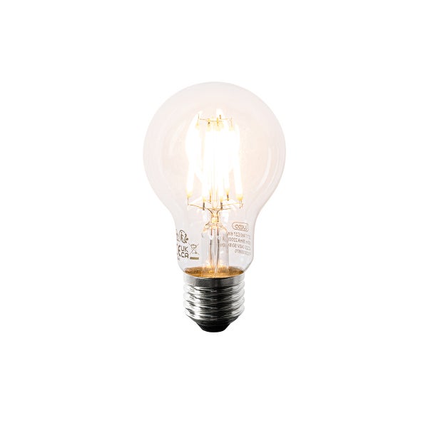 5er Set E27 LED-Glühbirnen A60 Klar 6W 630lm 2200K