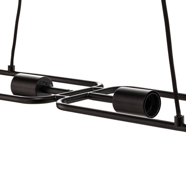 Lucande Pendelleuchte Tornike (Design, Modern) in Schwarz aus Metall (4 flammig E27) - Design-Hängeleuchte Esstischlampe Hängelampe Hängeleuchte Wohnzimmerleuchte
