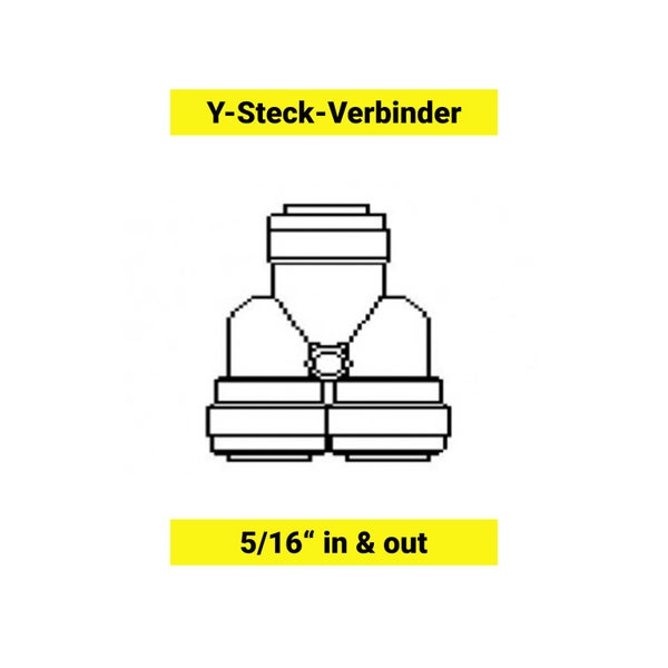 Y - Steckverbinder für Schlauch 5/16