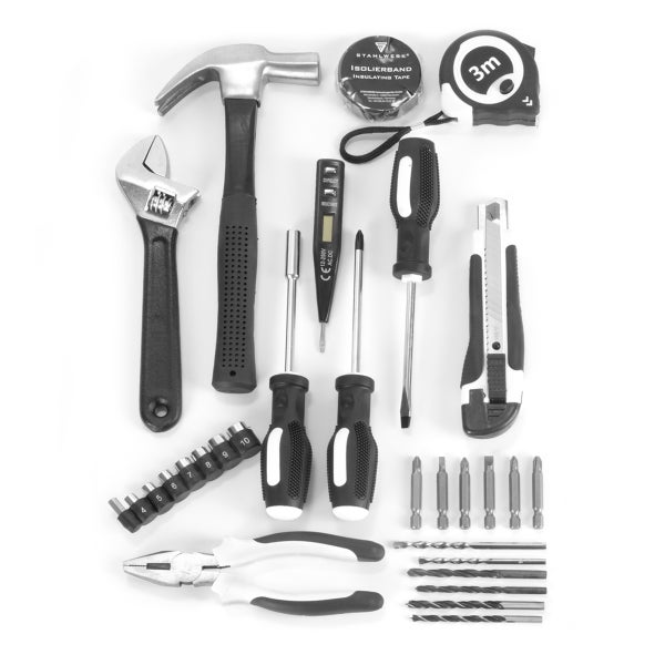 Heimwerker Set DTS-33 ST Werkzeugkasten mit 32-teiligem Werkzeug Set