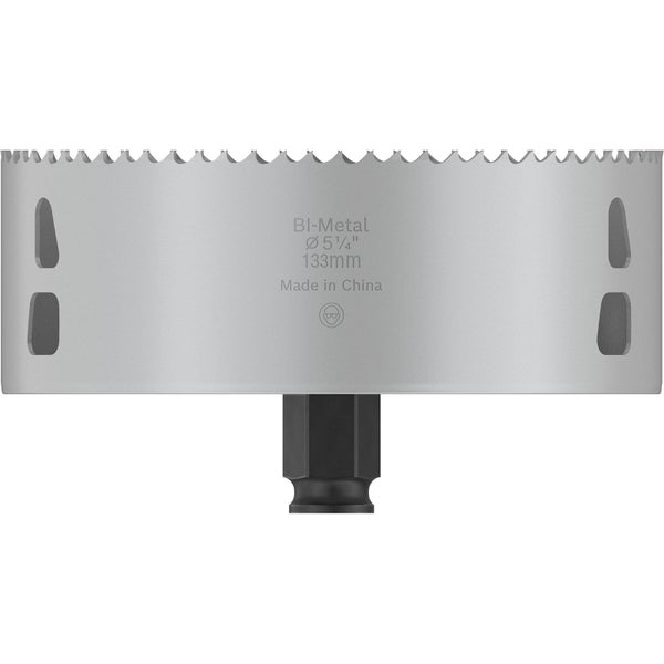 Lochsäge aus Bimetall, Durchmesser 133 Millimeter