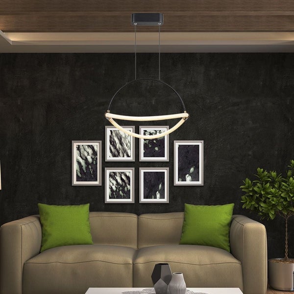 V-TAC VT-10124 - Designer-Deckenleuchten - Designer-Hängelampen - IP20 - Schwarz - 12 Watt - 1500
