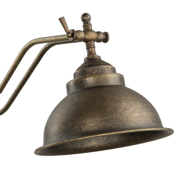 Metalllampe im Retrodesign mit verstellbarem Arm