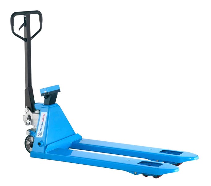 HanseLifter Hubwagen mit Waage, blau