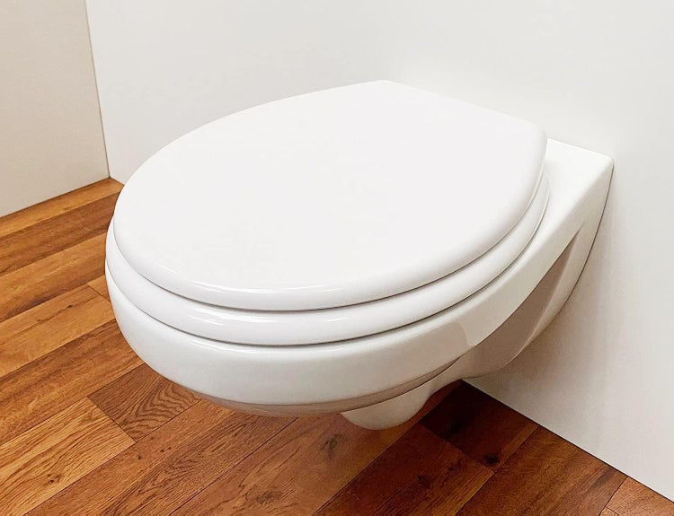 Wand-WC ADOB Tiefspüler ohne Spülrand wassersparend inkl. Schallschutzmatte inkl. WC-Sitz mit Absenkautomatik