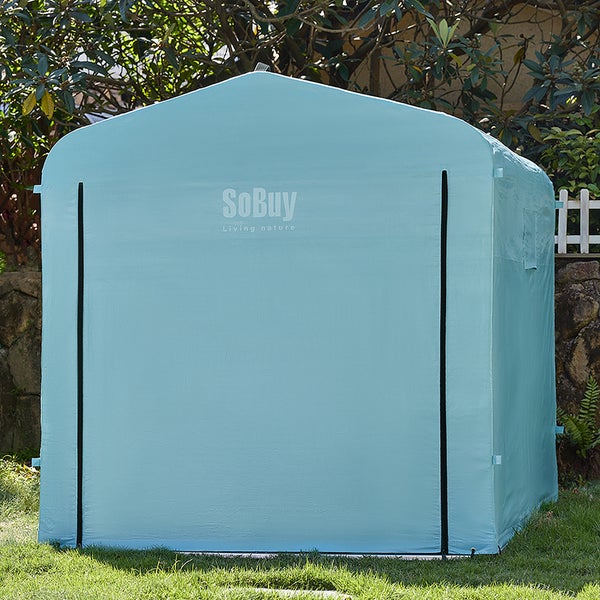 SoBuy Gerätehaus aus Plane für den Außenbereich