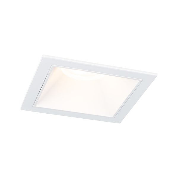 LED Einbauleuchte 3-Step-Dim Cole Coin 1er-Set IP44 eckig 88x88mm Coin 6W 470lm 230V dimmbar 2700K Weiß