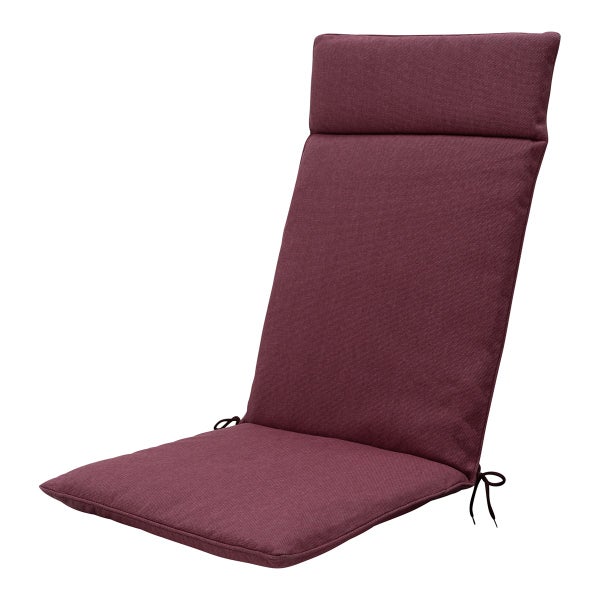Hochlehnerauflage Hochlehner Bordeaux Canvas Eco+ - Ca. 120x50 cm - 4er-Set
