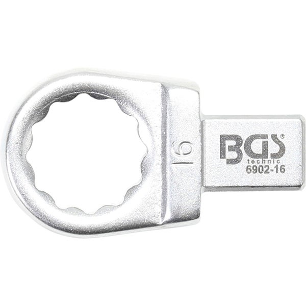 BGS Einsteck-Ringschlüssel 16 mm Aufnahme 9 x 12 mm - 6902-16