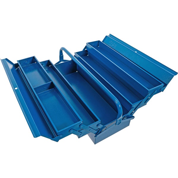 BGS Metall-Werkzeugkasten leer 530 x 200 x 200 mm 5 Fächer - 33002