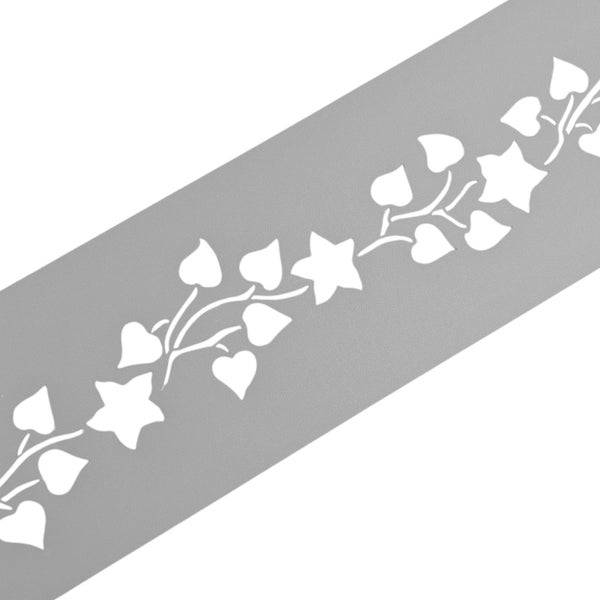 Schablone mit Blatt- und Blütenmuster